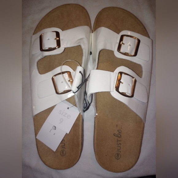 Just be silver snap on sandals size 6 - Picture 3 of 8